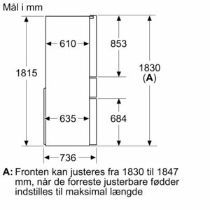 Siemens KF96RSBEA Køl/frys kombination